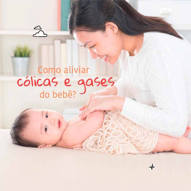 Como aliviar as cólicas e gases no bebê
