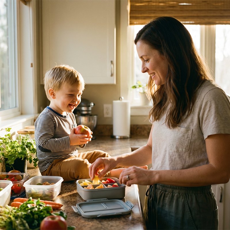 mae e filho lancheira
