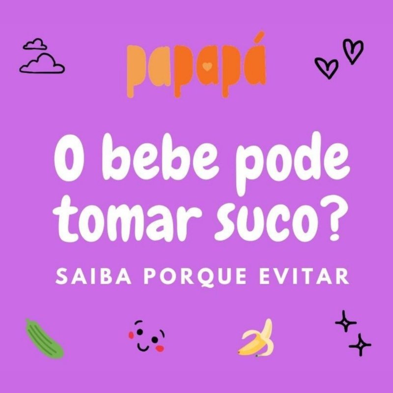 O Bebê Pode Tomar Suco?